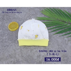 Mũ sơ sinh bo tròn Dokma DS 046