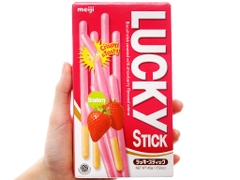 Bánh que Lucky dâu Meiji
