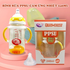 Bình Sữa cảm ứng nhiệt GB BABY 240ml
