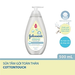 Tắm Gội Johnson's da nhạy cảm 500ml