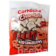 Kẹo xốp Marshmallows hình gấu vị socola 70g