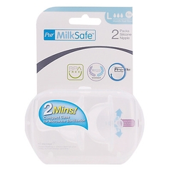 2 núm ti size L cho bình cổ rộng Milk Safe