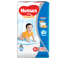 Tã quần Huggies size M42 miếng (trẻ từ 6 - 11 kg)
