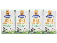 Vinamilk 100% 110ml (Lốc 4 hộp)