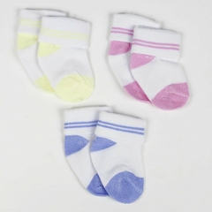 Vớ lật sơ sinh Trắng (bịch)