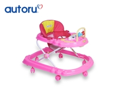 Xe tập đi thỏ nhạc hồng W03