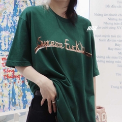 SUPREME FW18 FUCK YOU T-SHIRT GREEN