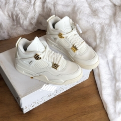 NIKE AIR JORDAN 4 ‘SAIL METALLIC GOLD’ - (AQ9129-170)