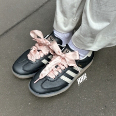 ADIDAS SAMBA OG (IH8047) BLACK PINK RIBBON LACES