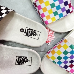 VANS SLIDE - ONE PARTY MULTI CHECKER - VN0A38EH066