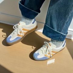 ADIDAS GAZELLE INDOOR ‘Cream White Blue Orange’  ( JQ0956)