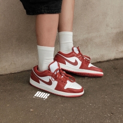NIKE AIR JORDAN 1 LOW SE  "WHITE DUNE RED"  (FJ3459 160)