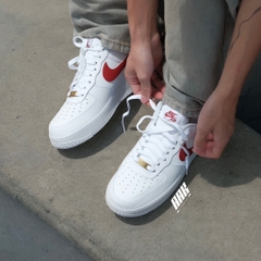 NIKE AIR FORCE 1 "WHITE RED" ( CZ0326 100 )
