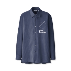 JAESEONG ICONIC LOGO SHIRT NAVY