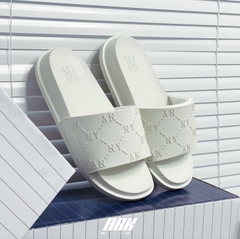 MLB Chunky Mound Dia Monogram Slides ALLWHITE-ALLBLACK