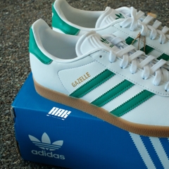 ADIDAS GAZELLE - WHITE BOLD GREEN ( IH2216)