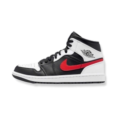 AIR JORDAN 1 MID BLACK CHILE RED - 554724 075