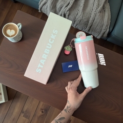 Starbucks Summer Succulent Pink Tumbler W/ Keychain