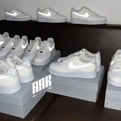 Nike Air Force 1 Low '07 Mini Checks Sail Pure Platinum -  DR7857 100