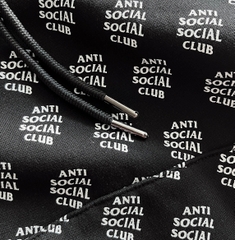 ASSC ALL OVER PRINT LOGO HOODIE BLACK