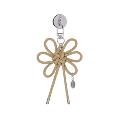 ONGO FLOWER KNOT KEYRING ( Beige )