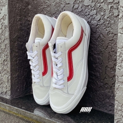 VANS VAULT OG STYLE 36 TRUE WHITE RED - VN0A4BVE21D