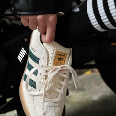 ADIDAS GAZELLE INDOOR 'CREAM WHITE & COLLEGIATE GREEN' - IH7502