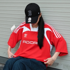 ADIDAS ADILENIUM OVERSIZED SHORT SLEEVE JERSEY 'Better Scarlet' - IW3637