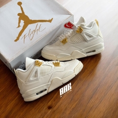 NIKE AIR JORDAN 4 ‘SAIL METALLIC GOLD’ - (AQ9129-170)