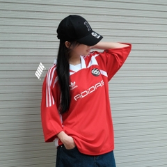 ADIDAS ADILENIUM OVERSIZED SHORT SLEEVE JERSEY 'Better Scarlet' - IW3637