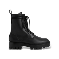 CHARLES&KEITH LACE-UP CALF BOOTS /BLACK (CK1-90360350)