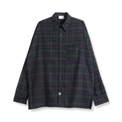 JAESEONG OVERFIT SHIRT FLANNEL GREEN