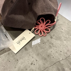 ONGO DENIM FLOWER KNOT CAP (Vintage Brown)