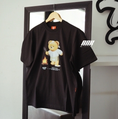 TEDDY ISLAND TEE - COOKING TEDDY (20FW_01) - BLACK