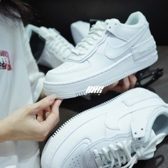 NIKE AIR FORCE 1 SHADOW TRIPLE WHITE - CI0919 100