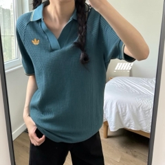 Polo Adidas Originals Waffle Knit '‘Green'’ (KC0691)