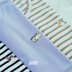 Koshort x Polham Stripped Cat Tee