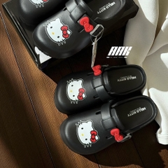 SANRIO X HELLO KITTY SLIDE ALL BLACK