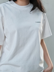 YONSEI LOGO STANDARD ALL WHITE T-SHIRT