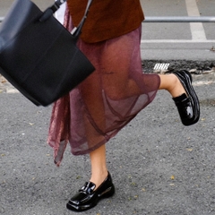CHARLES & KEITH LULA PATENT PENNY LOAFERS ( CK1 70360142 )