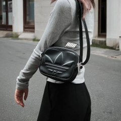 ADIDAS POLYURETHANE EMBOSSED TREFOIL MINI AIRLINER BAG - IT7379