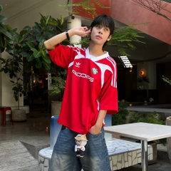 ADIDAS ADILENIUM OVERSIZED SHORT SLEEVE JERSEY 'Better Scarlet' - IW3637