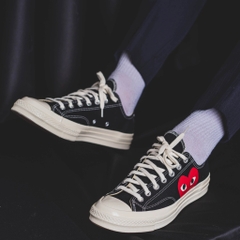 CONVERSE CHUCK 70 CDG PLAY LOW BLACK - 150206C