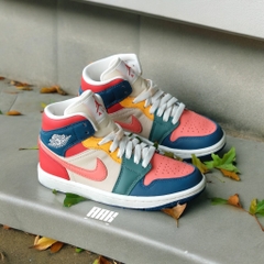 NIKE AIR JORDAN 1 MID SE 'MULTI COLOR' - (DN3738 400)