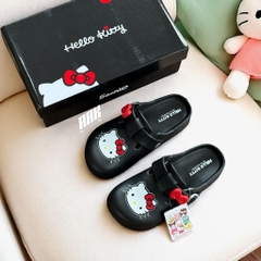 SANRIO X HELLO KITTY SLIDE ALL BLACK