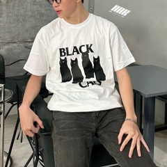 BLACK CAT TEE VIVASTUDIO