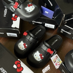 SANRIO X HELLO KITTY SLIDE ALL BLACK