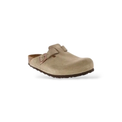 BIRKENSTOCK BOSTON SOFT FOOTBED SUEDE / TAUPE ( 560771)