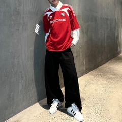 ADIDAS ADILENIUM OVERSIZED SHORT SLEEVE JERSEY 'Better Scarlet' - IW3637