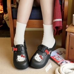 SANRIO X HELLO KITTY SLIDE ALL BLACK